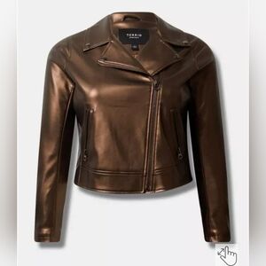 Faux Leather Asymmetrical Moto Jacket